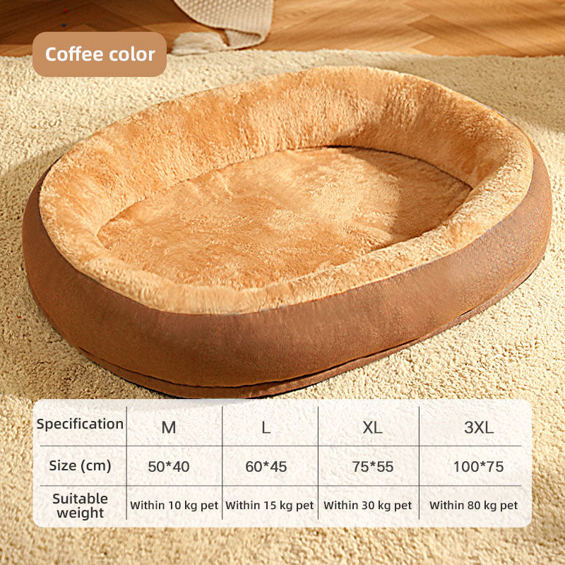 Petlicks™ Cozy Oval Pet Kennel Bed