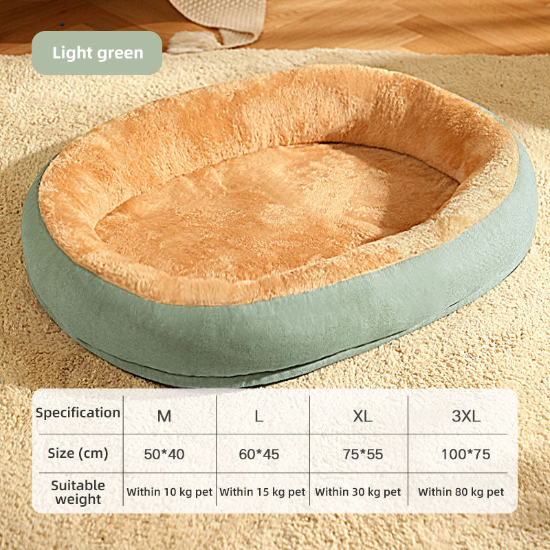 Petlicks™ Cozy Oval Pet Kennel Bed