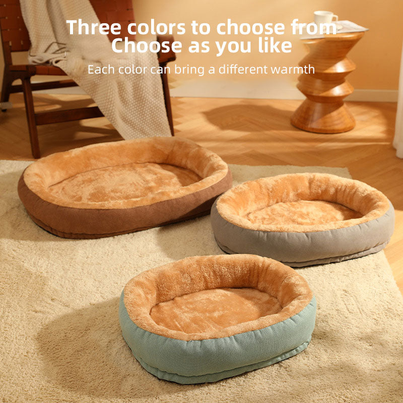 Petlicks™ Cozy Oval Pet Kennel Bed