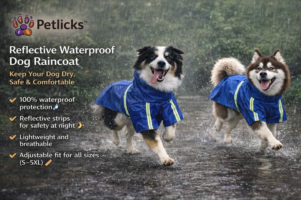 Petlicks™ Waterproof Dog Raincoat