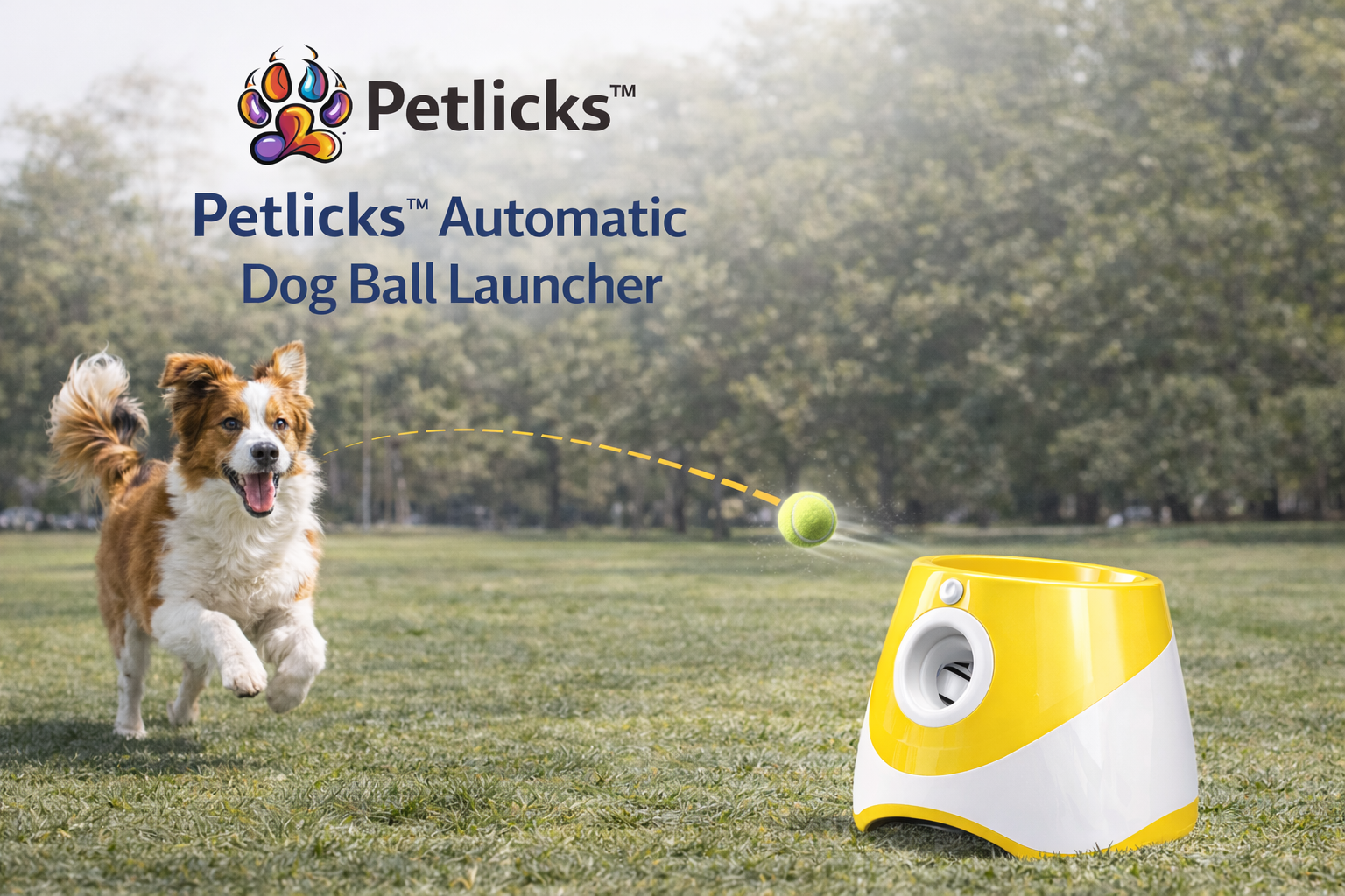 Petlicks™ Automatic Dog Ball Launcher