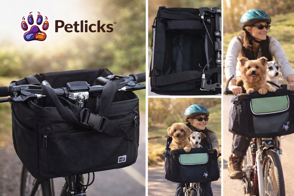 Petlicks™ Bicycle Pet Carrier Basket