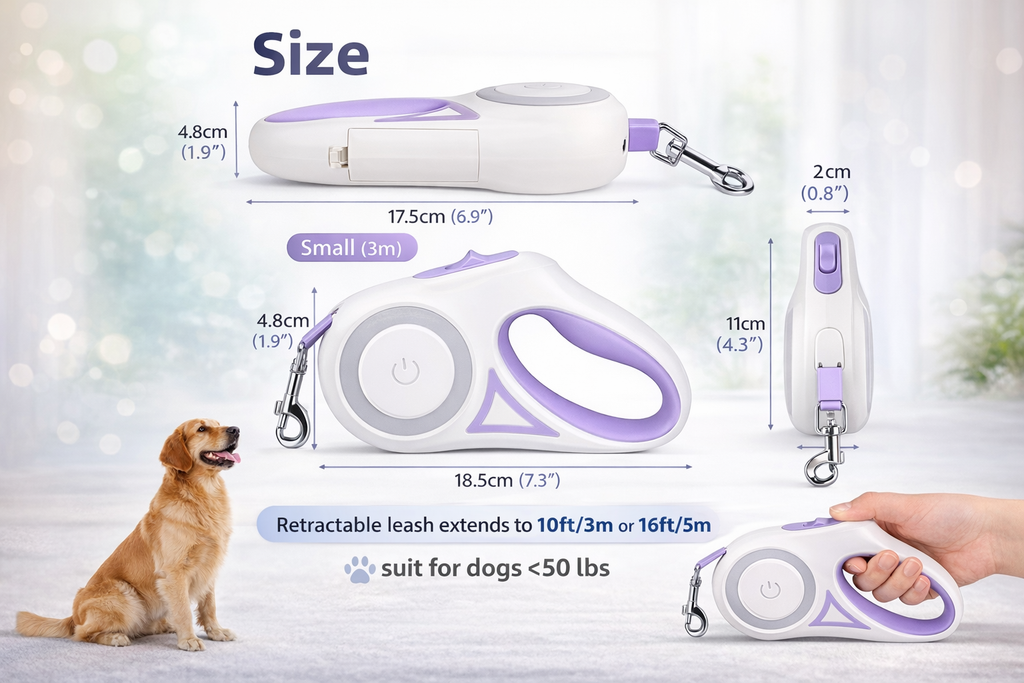Petlicks™ Retractable Dog Leash (3m / 5m)