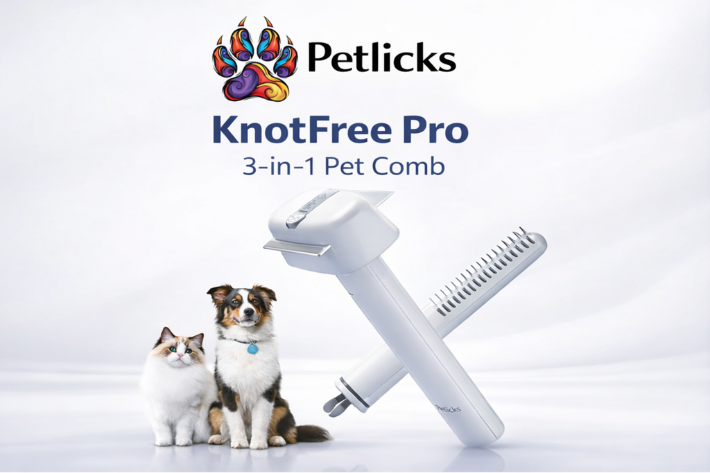 Petlicks™ KnotFree Pro – Pet Dematting Comb