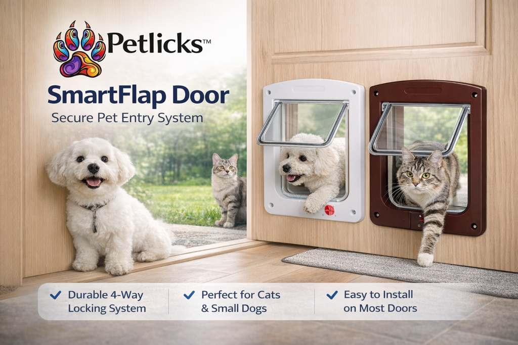Petlicks™ SmartFlap Door – Secure Pet Entry System