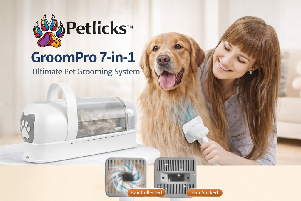 Petlicks™ GroomPro 7-in-1 – Ultimate Pet Grooming System