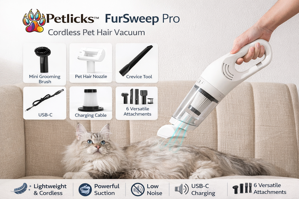 Petlicks™ FurSweep Pro – Cordless Pet Hair Vacuum