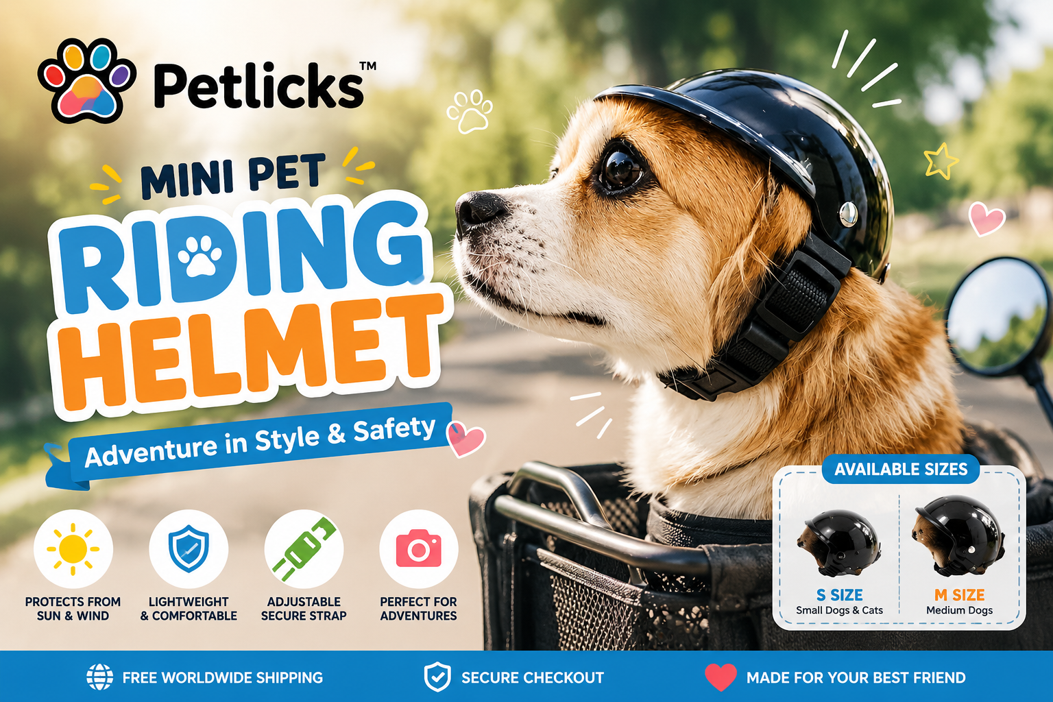 Petlicks™ Protective Pet Helmet