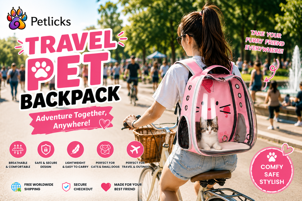 ️ Petlicks™ Travel Pet Backpack