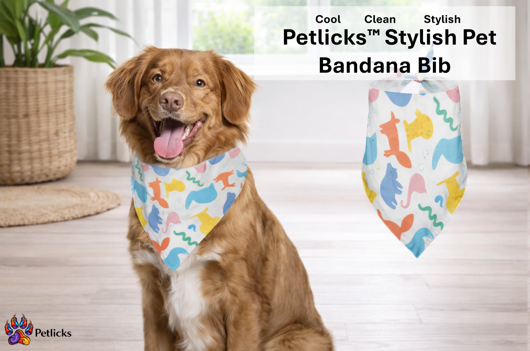 Petlicks™ Stylish Pet Bandana Bib
